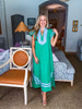 Meet in Mykonos Midi Dress-Green