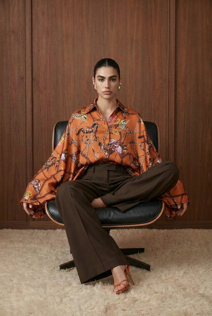 Equestrian Estate Satin Top