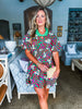 Mayan Flower Mini Dress
