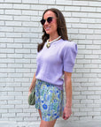 Weekend Time Knit Top-Lavender