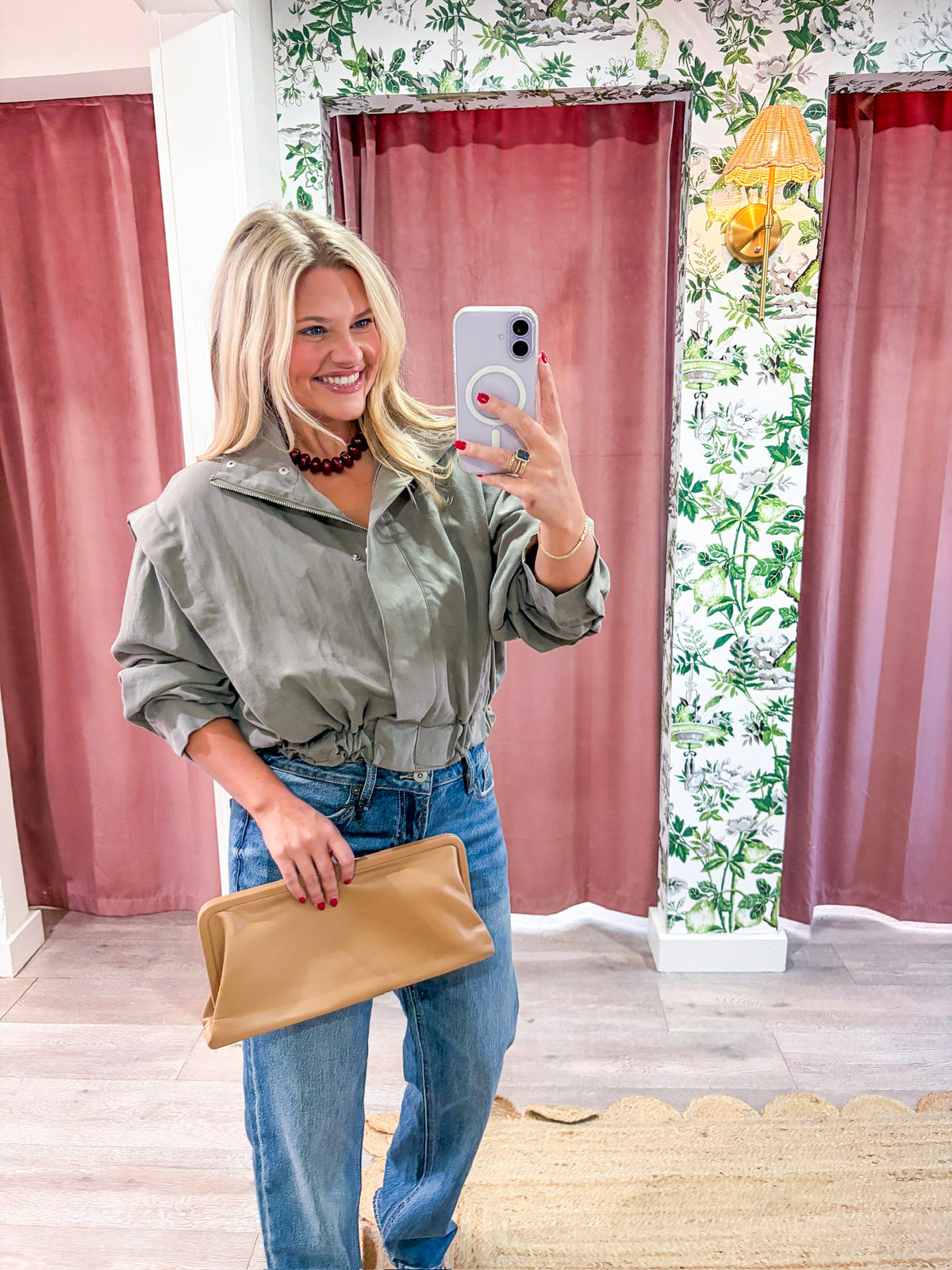 Trailside Funnel Neck Jacket-Olive Gray