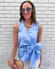 Sunlit Wrap Tie Top