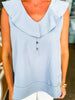 Sweet Talk Top-Powder Blue