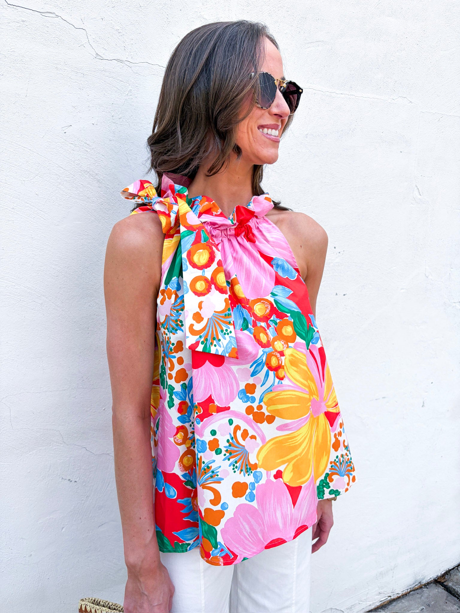 Gardenscape Ruffle Top