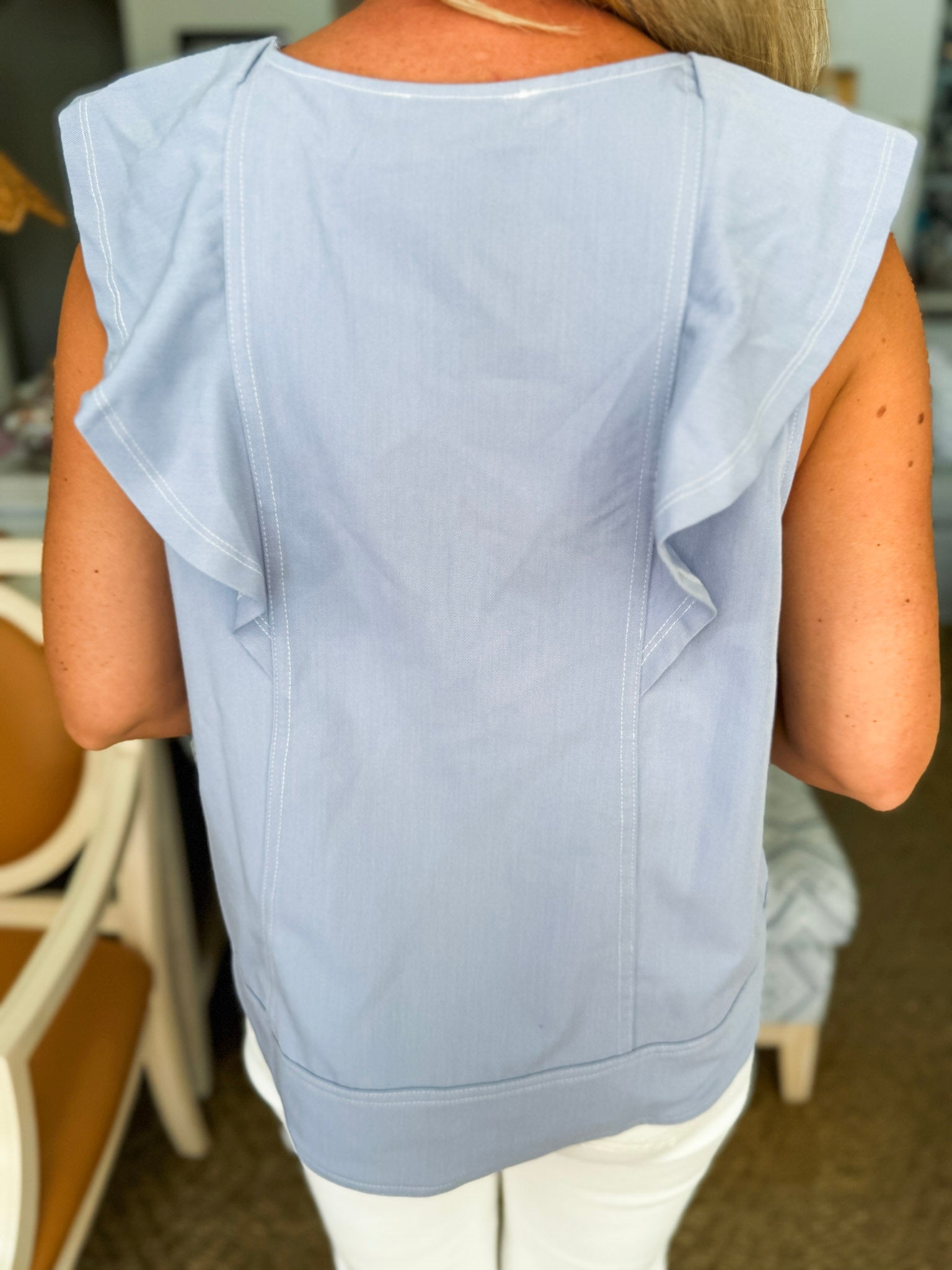 Sweet Talk Top-Powder Blue