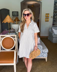 Kamara Striped Mini Dress