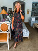 Petal Fern Floral Print Midi Dress