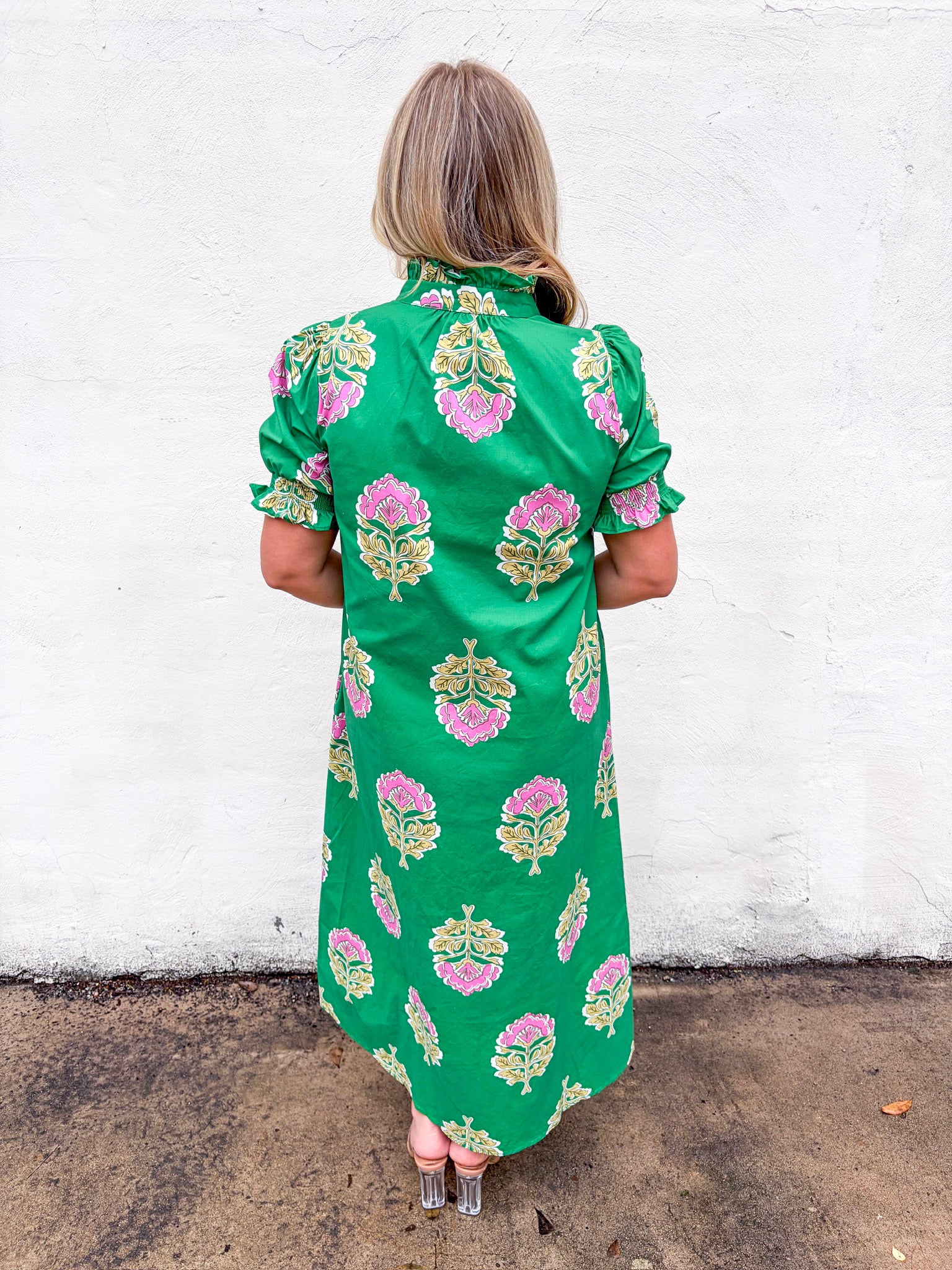 Clara Ruffle Midi Dress