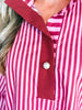 Right Way Striped Top-Burgundy