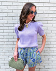 Weekend Time Knit Top-Lavender