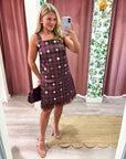 Disco Diva Plaid Mini Dress