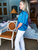 Myrtle Beach Striped Top-Blue/Green