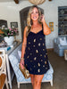 Something Special Embellished Mini Dress-Black