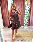 Disco Diva Plaid Mini Dress