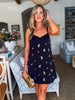 Something Special Embellished Mini Dress-Black