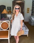 Kamara Striped Mini Dress
