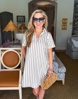 Kamara Striped Mini Dress