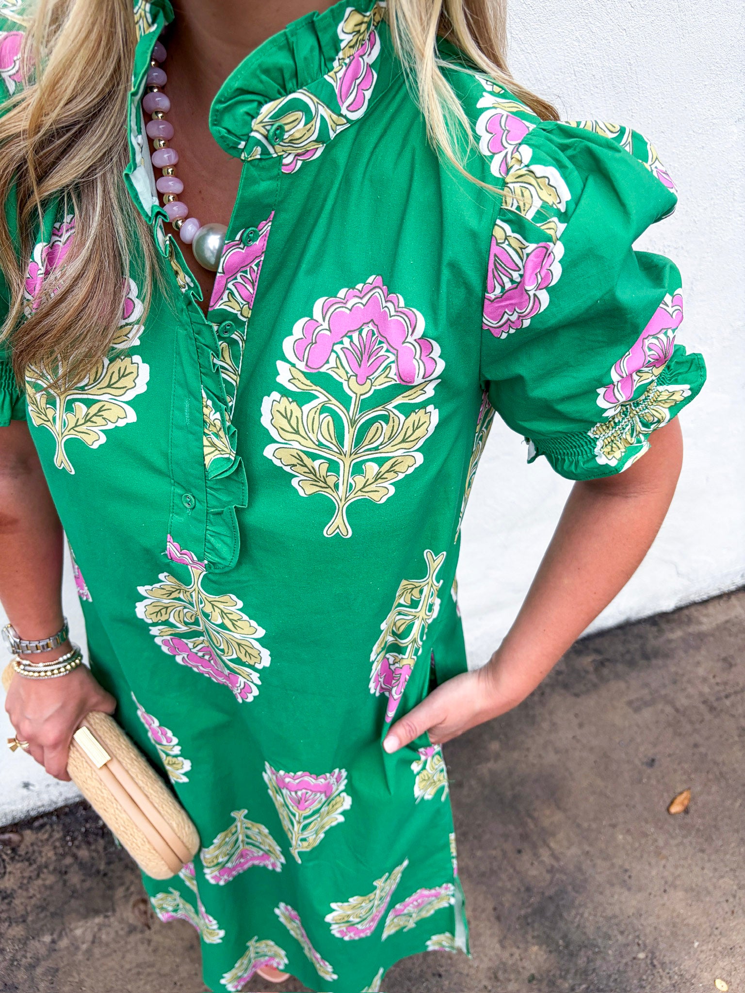 Clara Ruffle Midi Dress
