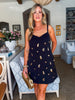Something Special Embellished Mini Dress-Black
