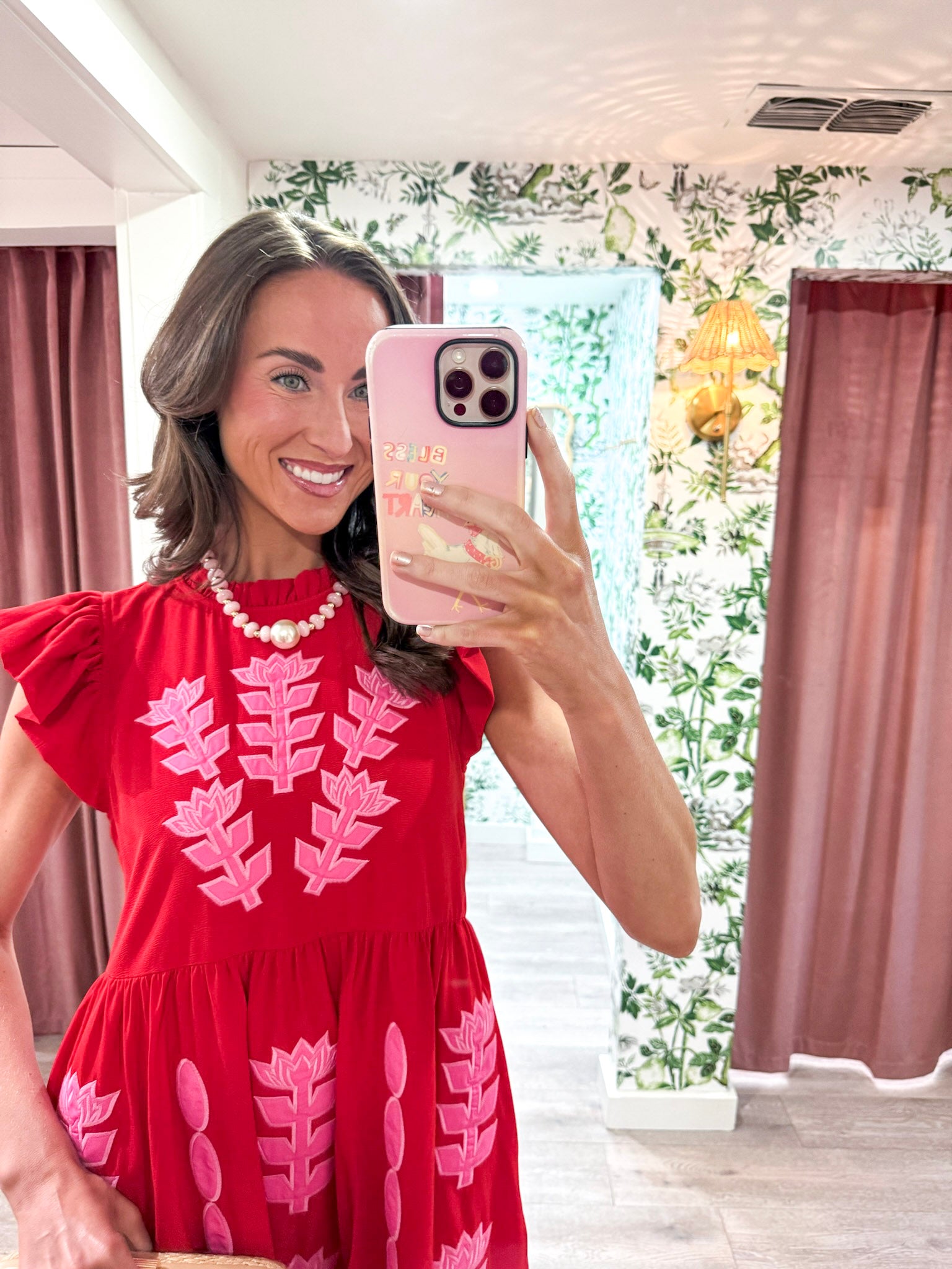 Barely Blossom Midi Dress
