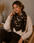 Leopard Affair Scarf-Cafe
