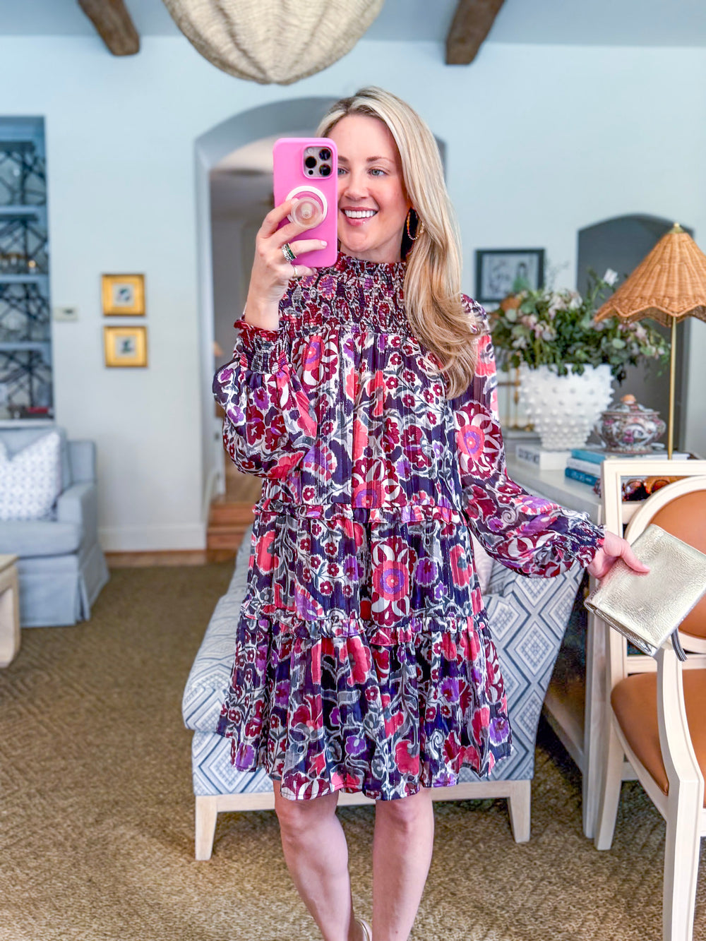 Floral Desire Smocked Mini Dress