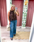 Rosalie Lace Top-Brown