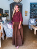 Fit & Flare Maxi Skirt-Mocha