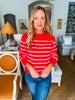 Candy Striped Knit Sweater