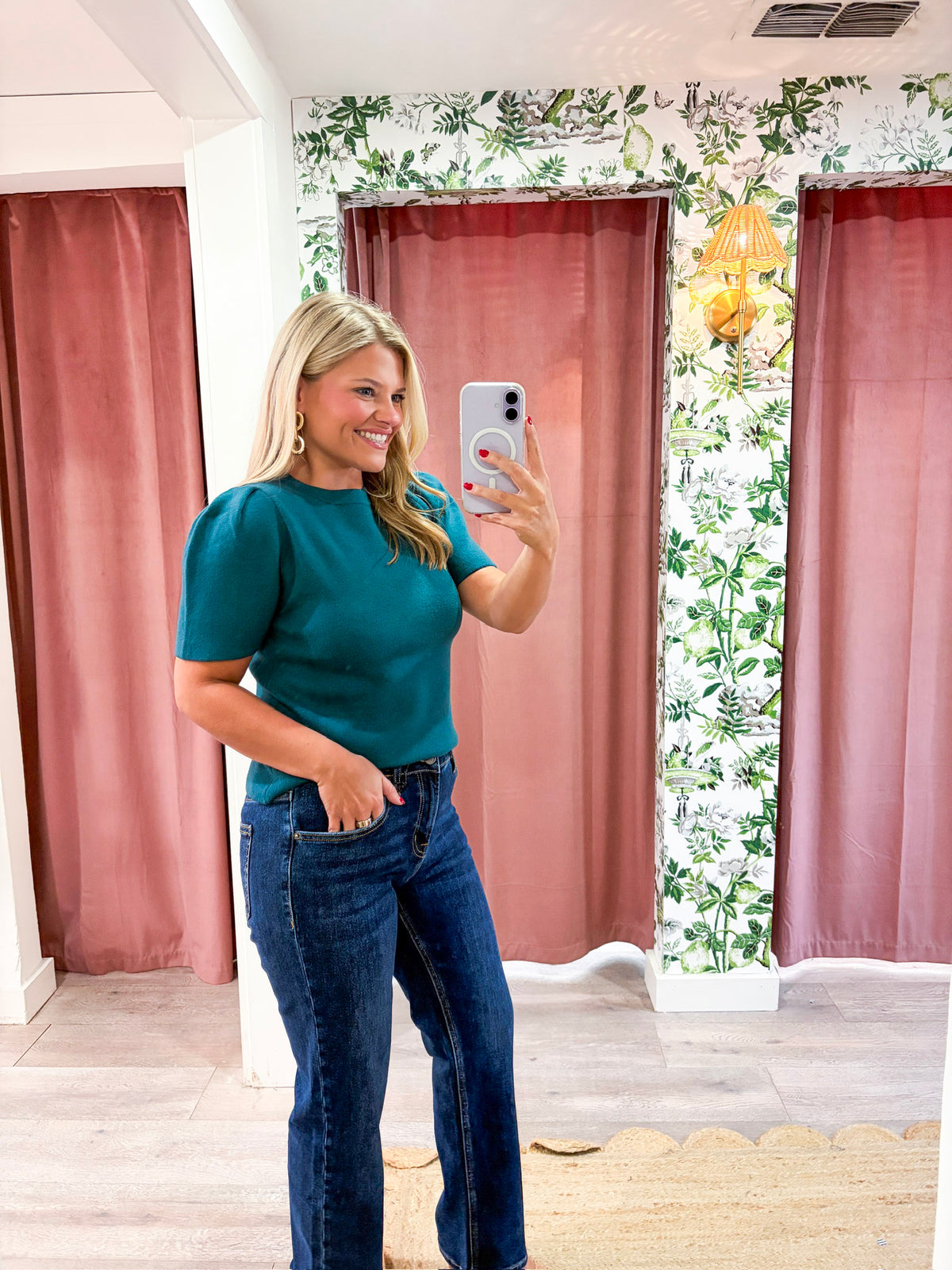 Sunday Autumn Knit Top-Teal