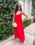 Lady in Red Maxi Dress