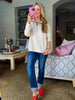Everyday Style Half-Zip Top-Stone