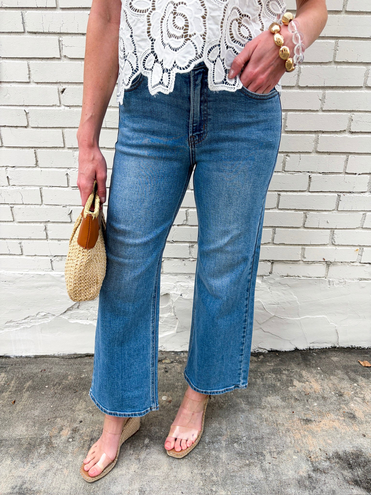 Just Right Wide Leg Jeans