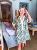 Muted Gardens Floral Mini Dress