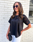 Soft Serenity Top-Black