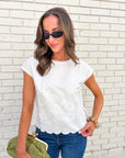 Garden Grace Linen Top