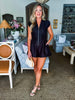 Darling Gaze Romper-Black