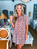 Loving Gaze Mini Dress-Camel