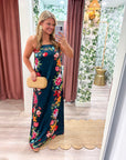 Summer Sorbet Strapless Maxi Dress