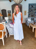 Oceanside Bliss Striped Midi Dress