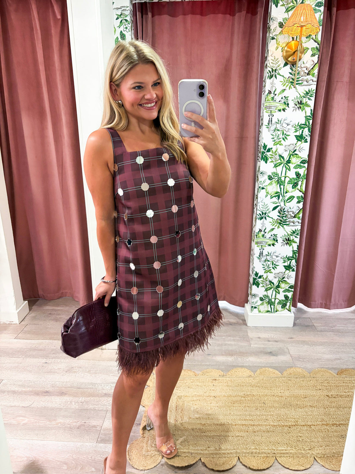 Disco Diva Plaid Mini Dress