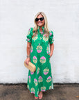 Clara Ruffle Midi Dress
