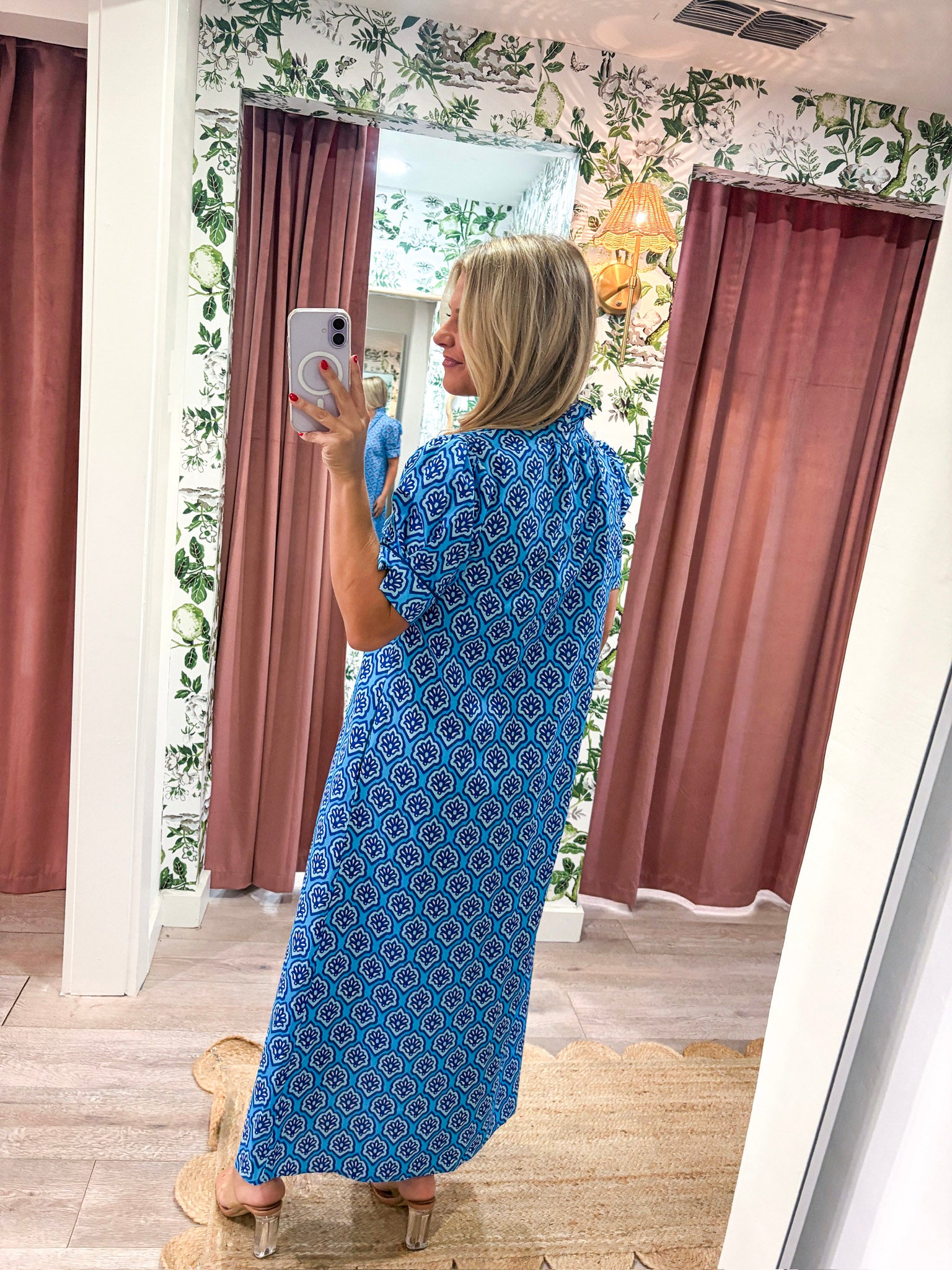 Bright Side Midi Dress-Sapphire