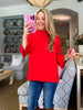Sweet and Soft Pull Over Sweater-Red