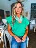 Meet Up Knit Top-Emerald