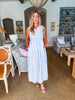 Oceanside Bliss Striped Midi Dress