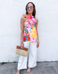 Gardenscape Ruffle Top