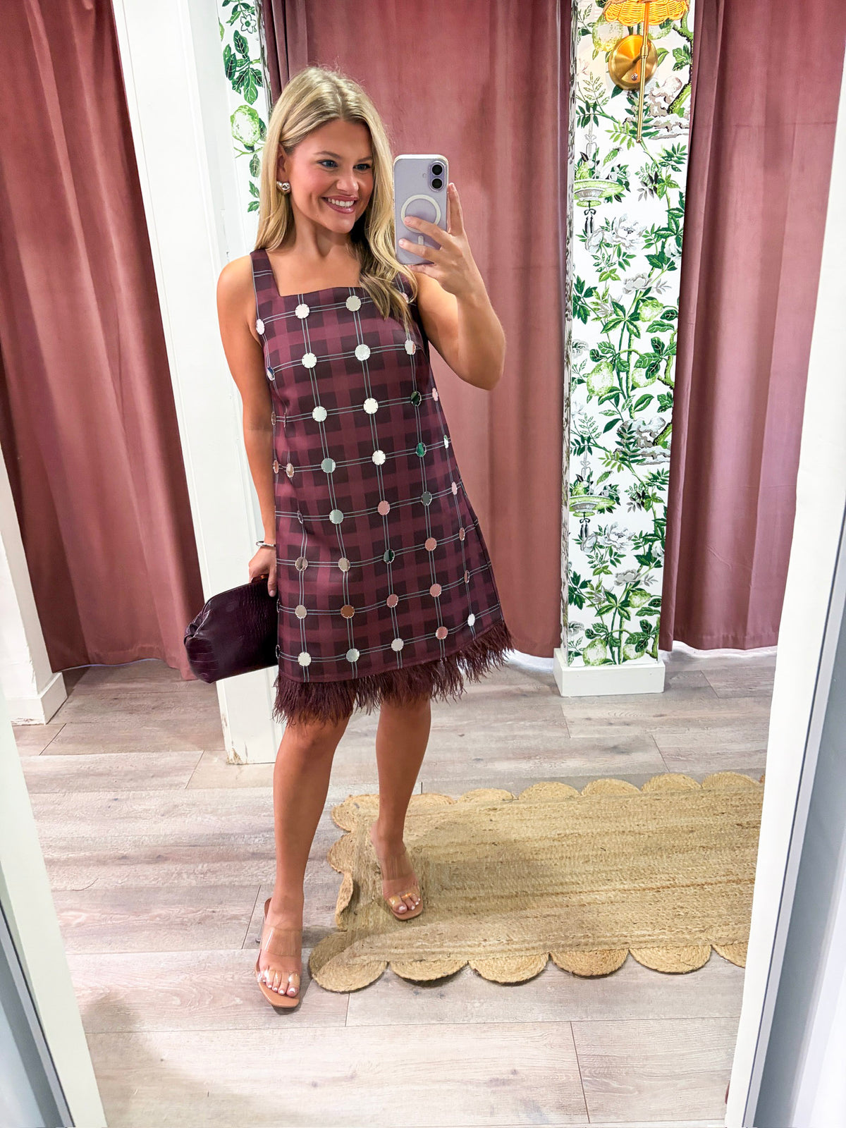 Disco Diva Plaid Mini Dress