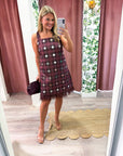 Disco Diva Plaid Mini Dress