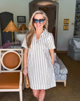 Kamara Striped Mini Dress